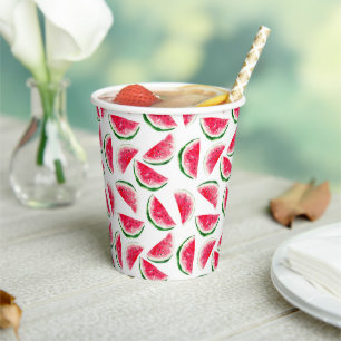 Cute Pineapple & Watermelon Pattern Paper Cups
