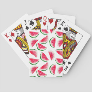 Cute Pineapple & Watermelon Pattern Playing Cards