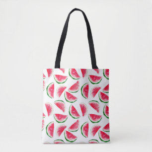 Cute Pineapple & Watermelon Pattern Tote Bag