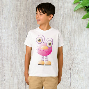 Cute Pink Alien With Big Eyes T-Shirt