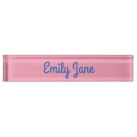 Cute Pink and Blue Custom Script Personalized