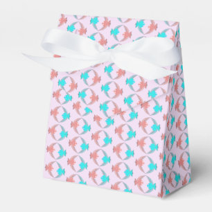 Cute Pink and Blue Love Birds Favor Box