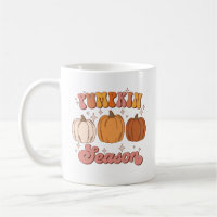 Cute Pink and Orange Retro Pumpkin Season