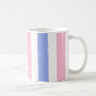 Cute Pink and Purple Dots and Stripes Coffee Mug
