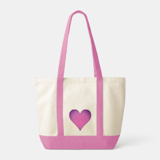 Cute Pink and Purple Heart Tote Bag