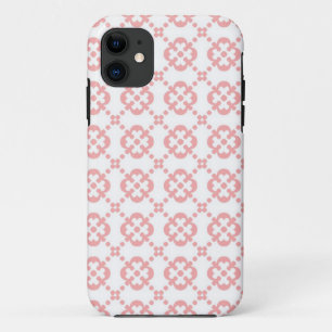 Cute Pink and White Girly Pattern iPhone 11 Case