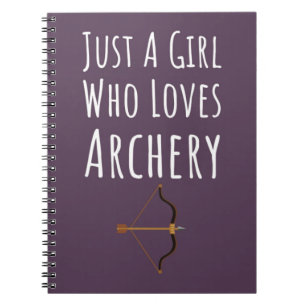 Cute Pink Archery Gifts For Baby Girls Kids Archer Notebook