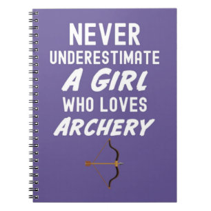 Cute Pink Archery Gifts For Baby Girls Kids Archer Notebook