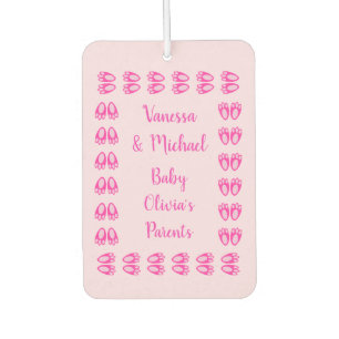Cute Pink Baby Girl Bunny Feet Easter Custom Air Freshener
