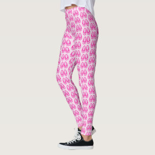 Cute Pink Baby Girl Bunny Feet Easter Patterned Leggings