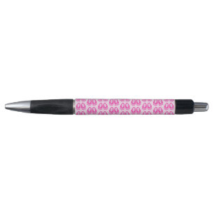 Cute Pink Baby Girl Bunny Feet Easter Patterned Pen
