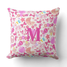 Cute Pink Baby Girl Nursery Pattern personalized