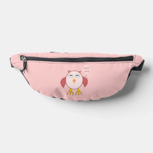 Cute Pink Baby Girl Owl Fanny Pack