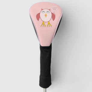 Cute Pink Baby Girl Owl Golf Driver Cover