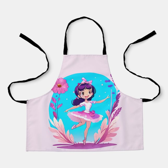 Cute Pink Ballerina  Apron (Front)