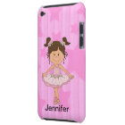 Cute Pink Ballet Girl On Stars and Stripes