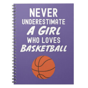 Cute Pink Basketball Gifts For Baby Girls Kids  Notebook