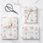 Cute Pink Blue Circus Tents Baby Shower Nursery Wrapping Paper Sheet<br><div class="desc">The cutest circus tents in pink and blue make the perfect gift wrap for baby showers,  kids' birthdays,  newborn babies,  girls,  boys,  gender-neutral,  and more.</div>