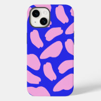 Cute Pink Blue Cow Print Pattern