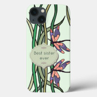 Cute Pink Blue Dragonflies Green Leaves Sister