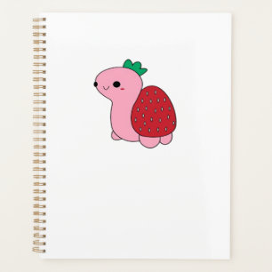 Cute pink blushing strawberry turtle Classic T-Shi Planner