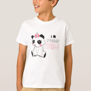 Cute pink Bow Panda Bear T-Shirt