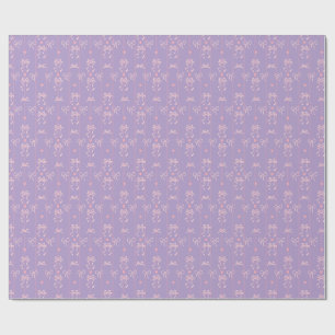 Cute Pink Bow Pattern Coquette Aesthetic Wrapping Paper