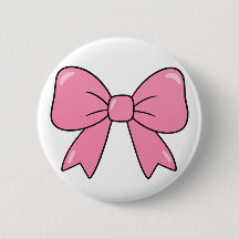 Cute Pink Bow Ribbon Design – Girly Kawaii Bow