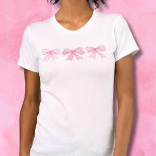Cute Pink Bows Coquette T-Shirt