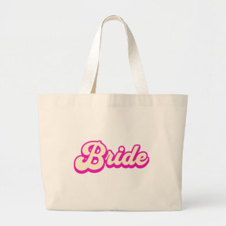 Cute Pink Bride tote bag