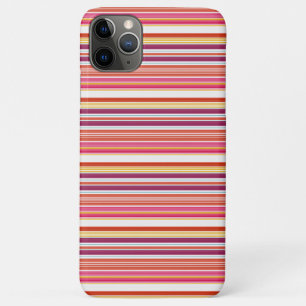 Cute pink brown stripes iPhone 11 pro max case