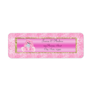 Cute Pink Bunny Baby Shower