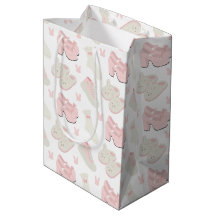 Cute Pink Bunny Shoes Pattern