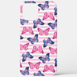 Cute Pink Butterflies iPhone 12 Pro Max Case