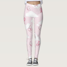 Cute Pink Butterfly Pastel Pattern Women's Yoga 