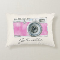 Cute Pink Camera Personalized Photographer Gift
