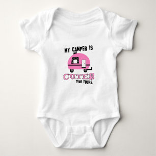 Cute Pink Camper Baby Shirt