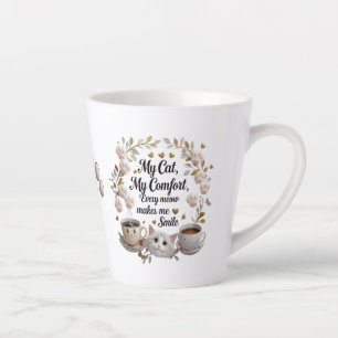 Cute Pink Cat Latte Mug – Sweet & Stylish Cat Mom 