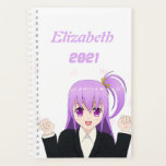 Cute pink cheerful Anime Girl Japanese 2023 Planner<br><div class="desc">A cute cheerful and adorable anime,  kawaii Japanese style,  schedule Planner where you can put your name and year on it.</div>