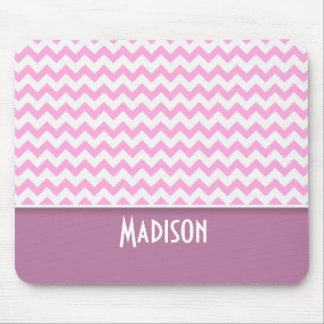 Cute Pink Chevron Mouse Pad