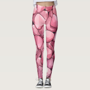 Cute Pink Chic Leggings