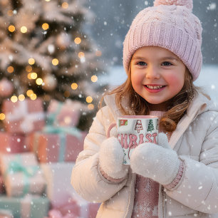 Cute Pink Christmas Cheer Mug