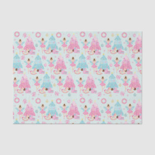 Cute Pink Christmas Nutcracker Ballet Tissue Paper