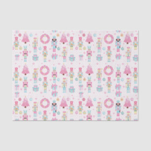 Cute Pink Christmas Nutcracker Ballet Tissue Paper