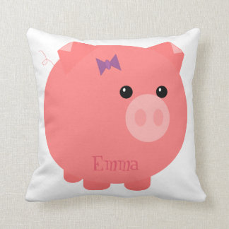 Cute Pink Chubby Pig Pillow
