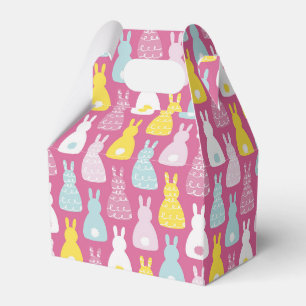 Cute Pink Easter Bunny Rabbit Favour Box