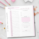 Cute Pink Editable Tear Away Daily Planner  Notepad<br><div class="desc">Cute Pink Editable Tear Away Daily Planner Notepad</div>