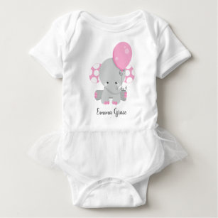 pink elephant baby clothes