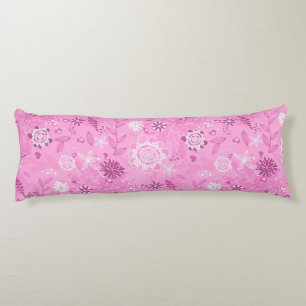 Cute pink exquisite handpainted pattern background body pillow