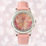 Cute Pink Fairy of Spring Fantasy Art Watch<br><div class="desc">Fantasy Art meets adorable with this little girl's watch! Our Cute Pink Fairy of Spring has been featured on a new watch, perfect for any little girl who loves a touch of magic in her life. It's a wonderful feeling to see our art come to life on such a fun...</div>